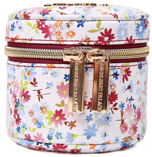 Round Jewelry Case Blossom Wine