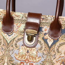 Load image into Gallery viewer, Mini Carpet Tote&lt;br&gt;Golden Age Beige
