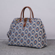 Load image into Gallery viewer, Mary Poppins Carpet Bag&lt;br&gt;Traditional Blue
