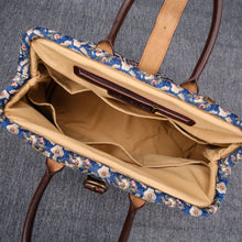 Load image into Gallery viewer, Mary Poppins Carpet Bag&lt;br&gt;Traditional Blue
