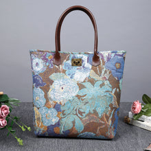 Load image into Gallery viewer, Carpet Tote&lt;br&gt;Abstract Blue
