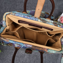 Load image into Gallery viewer, Mary Poppins Carpet Bag&lt;br&gt;Abstract Blue
