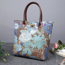 Load image into Gallery viewer, Carpet Tote&lt;br&gt;Abstract Blue
