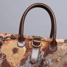 Load image into Gallery viewer, Mary Poppins Carpet Bag&lt;br&gt;Abstract Brown
