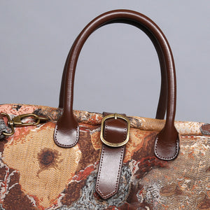 Mary Poppins Carpet Bag<br>Abstract Brown