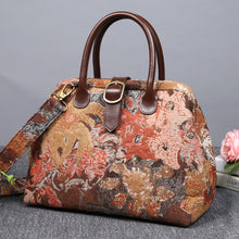 Load image into Gallery viewer, Carpet Purse&lt;br&gt;Abstract Brown
