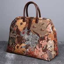 Load image into Gallery viewer, Mary Poppins Carpet Bag&lt;br&gt;Abstract Brown
