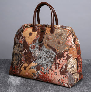 Mary Poppins Carpet Bag<br>Abstract Brown