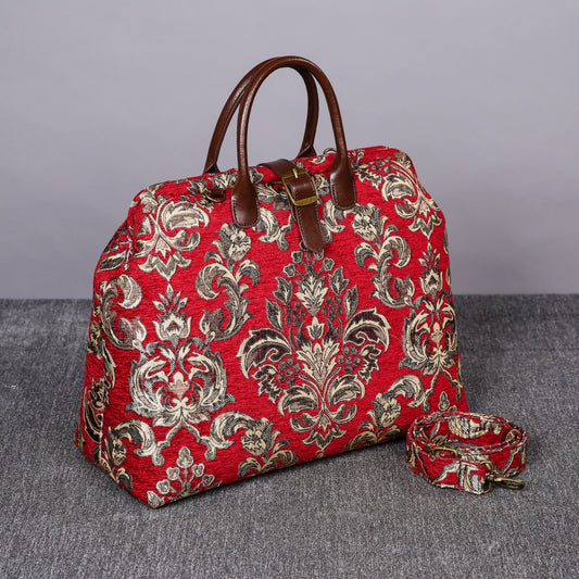 Mary Poppins Carpet Bag<br>Victorian Blossom Red/Gold