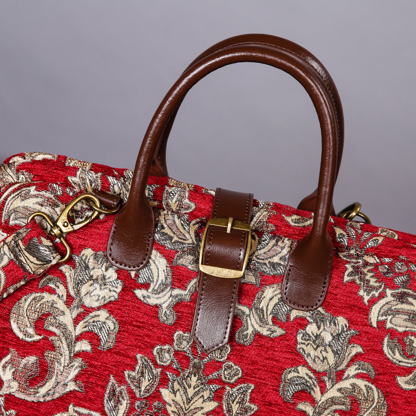 Mary Poppins Carpet Bag Victorian Blossom Red/Gold