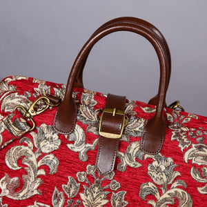 Mary Poppins Carpet Bag<br>Victorian Blossom Red/Gold