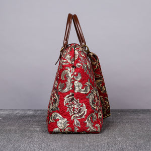 Mary Poppins Carpet Bag<br>Victorian Blossom Red/Gold