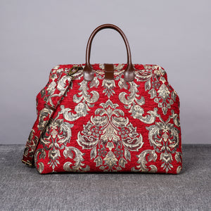 Mary Poppins Carpet Bag<br>Victorian Blossom Red/Gold