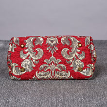 Load image into Gallery viewer, Carpet Handbag&lt;br&gt;Victorian Blossom Red/Gold
