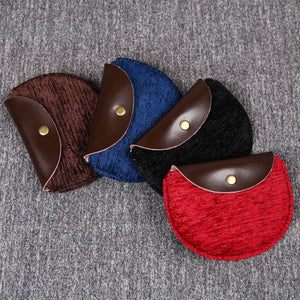 Minimalist Style Leather Carpet Coin Purse<br>Solid Colors
