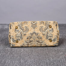 Load image into Gallery viewer, Carpet Handbag&lt;br&gt;Victorian Blossom Beige/Gold
