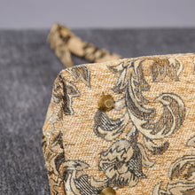 Load image into Gallery viewer, Carpet Handbag&lt;br&gt;Victorian Blossom Beige/Gold
