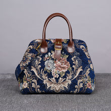 Load image into Gallery viewer, Carpet Purse&lt;br&gt;Floral Blue
