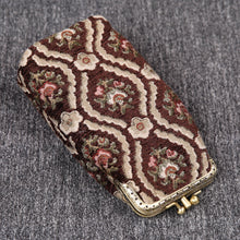 Load image into Gallery viewer, Vintage Carpet Glasses Case Double Kiss Lock&lt;br&gt;Traditional Color
