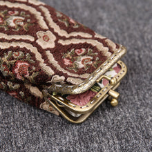 Load image into Gallery viewer, Vintage Carpet Glasses Case Double Kiss Lock&lt;br&gt;Traditional Color
