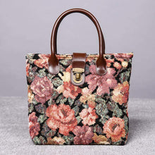 Load image into Gallery viewer, Mini Carpet Tote&lt;br&gt;Floral Rose
