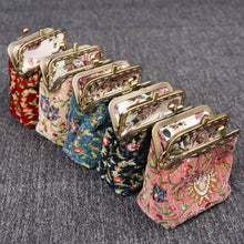 Load image into Gallery viewer, Vintage Carpet Coin Purse Double Kiss Lock&lt;br&gt;Oriental Color

