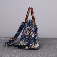 Load image into Gallery viewer, Carpet Purse&lt;br&gt;Floral Blue
