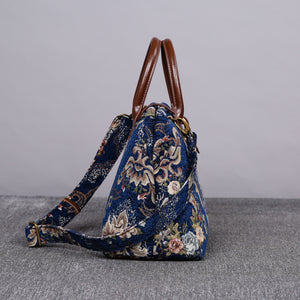 Carpet Purse<br>Floral Blue