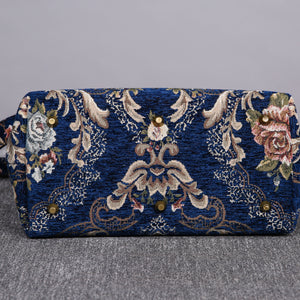 Carpet Purse<br>Floral Blue