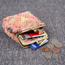 Load image into Gallery viewer, Vintage Carpet Coin Purse Double Kiss Lock&lt;br&gt;Oriental Color
