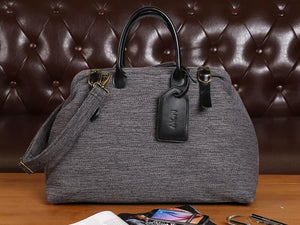 Men's Carpet Bag<br>Grey