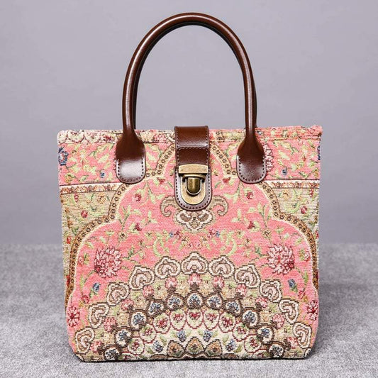 Mini Carpet Tote Oriental Pink