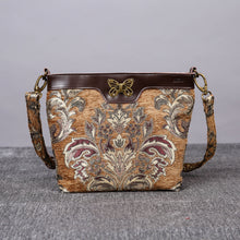 Load image into Gallery viewer, Carpet Crossbody Bag&lt;br&gt;Victorian Blossom Gold

