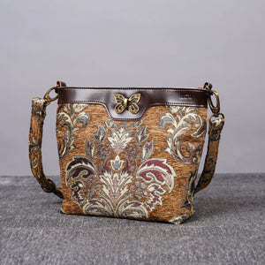 Carpet Crossbody Bag<br>Victorian Blossom Gold