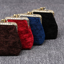 Load image into Gallery viewer, Vintage Carpet Coin Purse Double Kiss Lock&lt;br&gt;Solid Color
