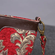 Load image into Gallery viewer, Carpet Crossbody Bag&lt;br&gt;Victorian Blossom Red/Gold
