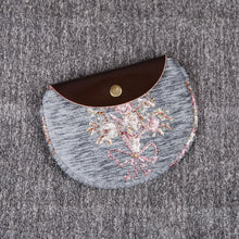 Load image into Gallery viewer, Minimalist Style Leather Carpet Coin Purse&lt;br&gt;Bouquet Pattern
