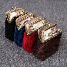 Load image into Gallery viewer, Vintage Carpet Coin Purse Double Kiss Lock&lt;br&gt;Solid Color
