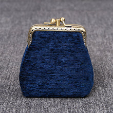 Load image into Gallery viewer, Vintage Carpet Coin Purse Double Kiss Lock&lt;br&gt;Solid Color
