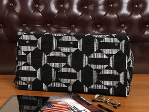 Men's Carpet Bag<br>Geometric Grey