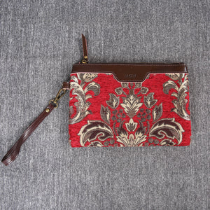 Carpet Clutch & Wristlet<br>Victorian Blossom Red/Gold