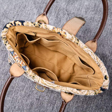 Load image into Gallery viewer, Mini Carpet Tote&lt;br&gt;Golden Age Navy
