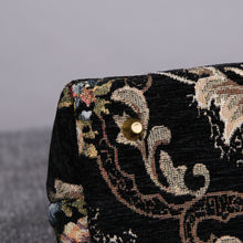Load image into Gallery viewer, Carpet Handbag&lt;br&gt;Floral Black
