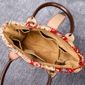 Mini Carpet Tote<br>Oriental Wine