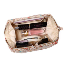 Load image into Gallery viewer, Makeup Bag&lt;br&gt;Blossom Tan
