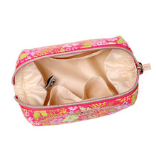 Load image into Gallery viewer, Makeup Bag&lt;br&gt;Blossom Fuschia
