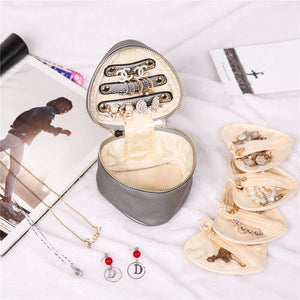 Heart Jewelry Case<br>Pewter