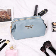 Load image into Gallery viewer, Makeup Bag&lt;br&gt;Pearl Blue

