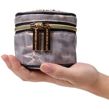 Load image into Gallery viewer, Round Jewelry Case&lt;br&gt;Metallic Silver
