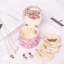 Load image into Gallery viewer, Round Jewelry Case&lt;br&gt;Blossom Pink
